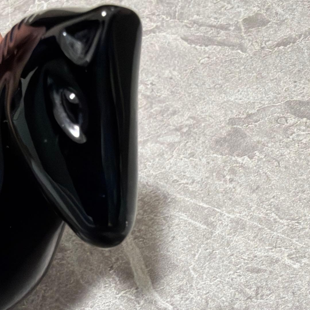 希少】バカラ 干支 午 馬 ブラッククリスタル フィギュリン 置物 特注