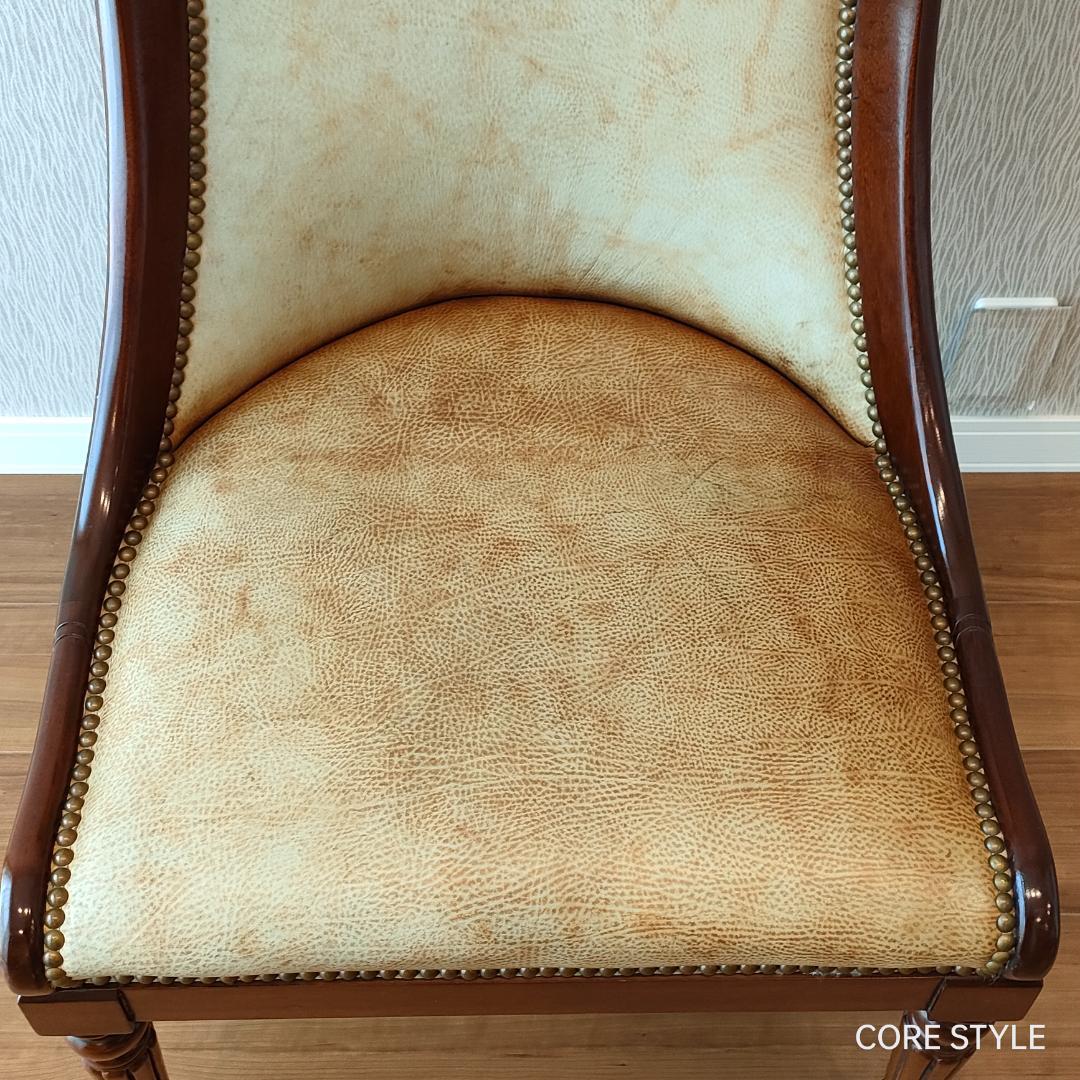 希少 ヒッコリーチェア キャスター付き クラシック家具 太鼓鋲②