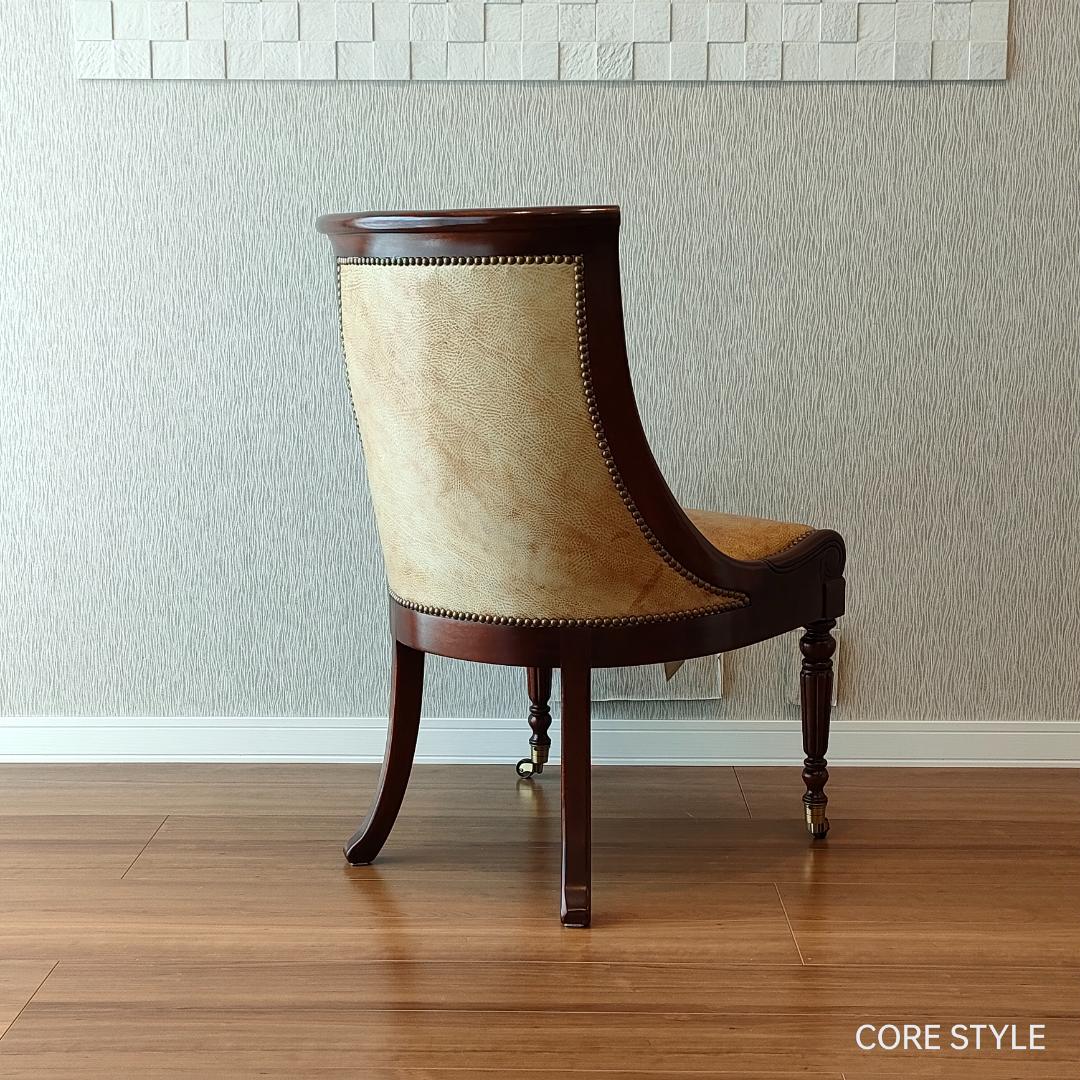 希少 ヒッコリーチェア キャスター付き クラシック家具 太鼓鋲②