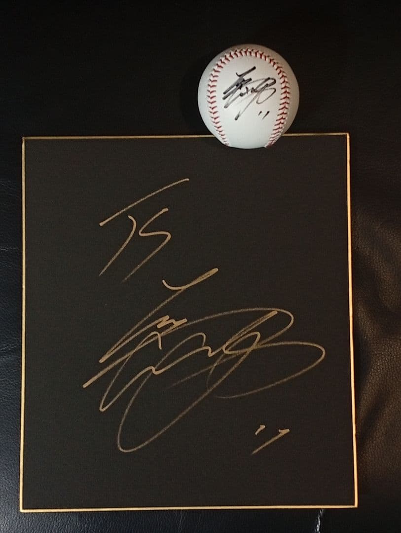 大谷翔平 直筆サイン色紙、ボール セット ファイターズ時代 - メルカリ