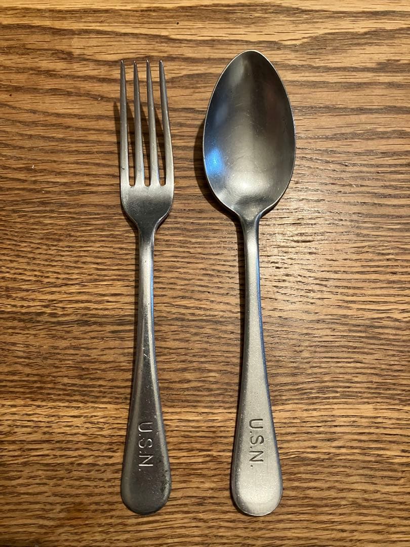 u.s.navy 米軍 ビンテージ スプーンとフォーク 古道具 - メルカリ