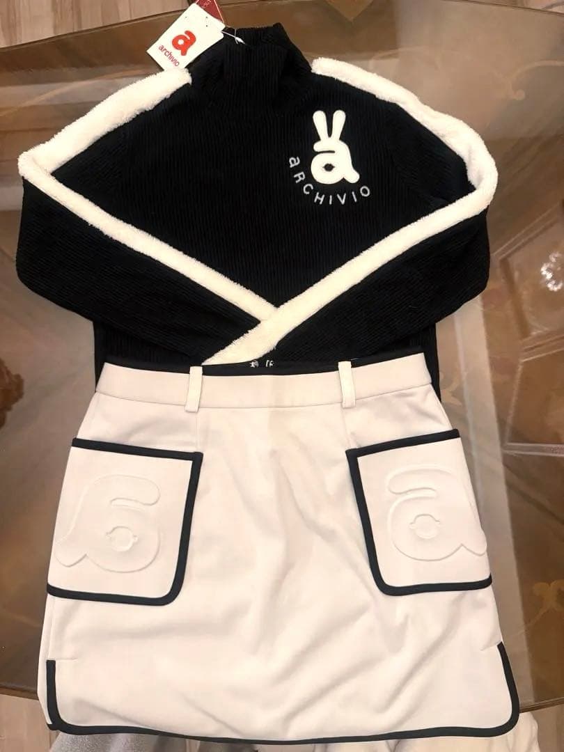 archivio レディース ゴルフウェア セット 36 暖かかった日の撮影⛳️ 練習場ではうまく行ったの！ コースでは…なん