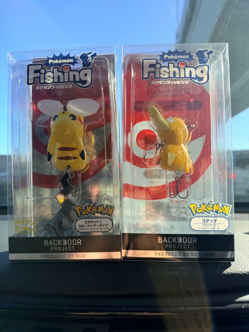 ポケモン フィッシング　ルアー 2個セット　ピカチュウ　アイアンテール　コダック 125051-7-