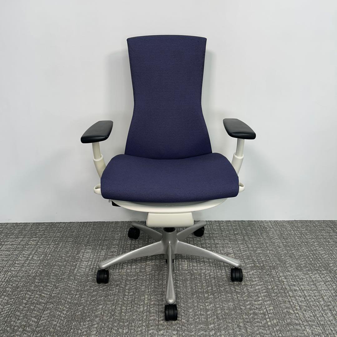 C エンボディチェア 最高級 ハーマンミラー グレー ホワイト Embody エンボディチェア * ホワイト/チタニウム