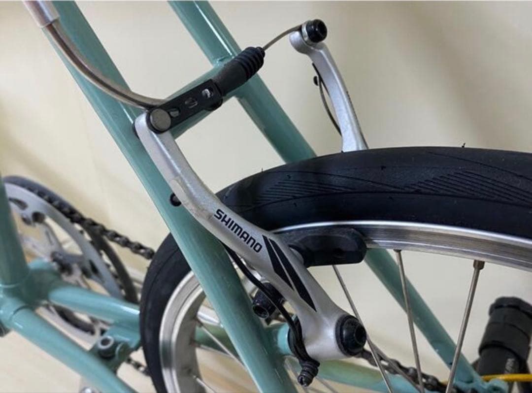 美品☆廃盤品】bianch minivelo7：ミニベロ7 49 チェレステ - メルカリ