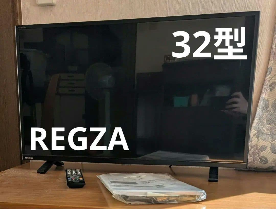 REGZA 液晶テレビ 本体 リモコン付き　32S24 32V型 2021年度製 Amazon | レグザ 32V型 液晶テレビ 32S24 ハイビジョン 外付けHDD 裏