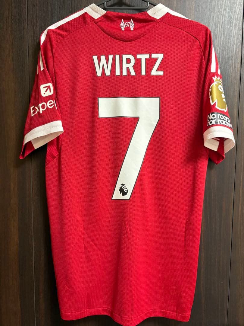 【正規品・新品タグ付き】リバプール　25/26 オーセンティック　ヴィルツ リバプール 25-26 ホーム 半袖 ユニフォーム No.7 ヴィルツ【adidas