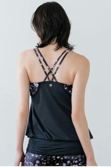 新品タグ付き】スプリングフラワーカバーキャミソール/パンジー/M