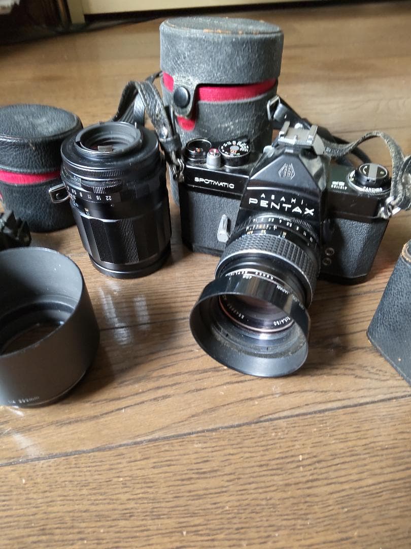 【F1.4/50】PENTAX SP 黒 一眼レフカメラ、各種付属品セット