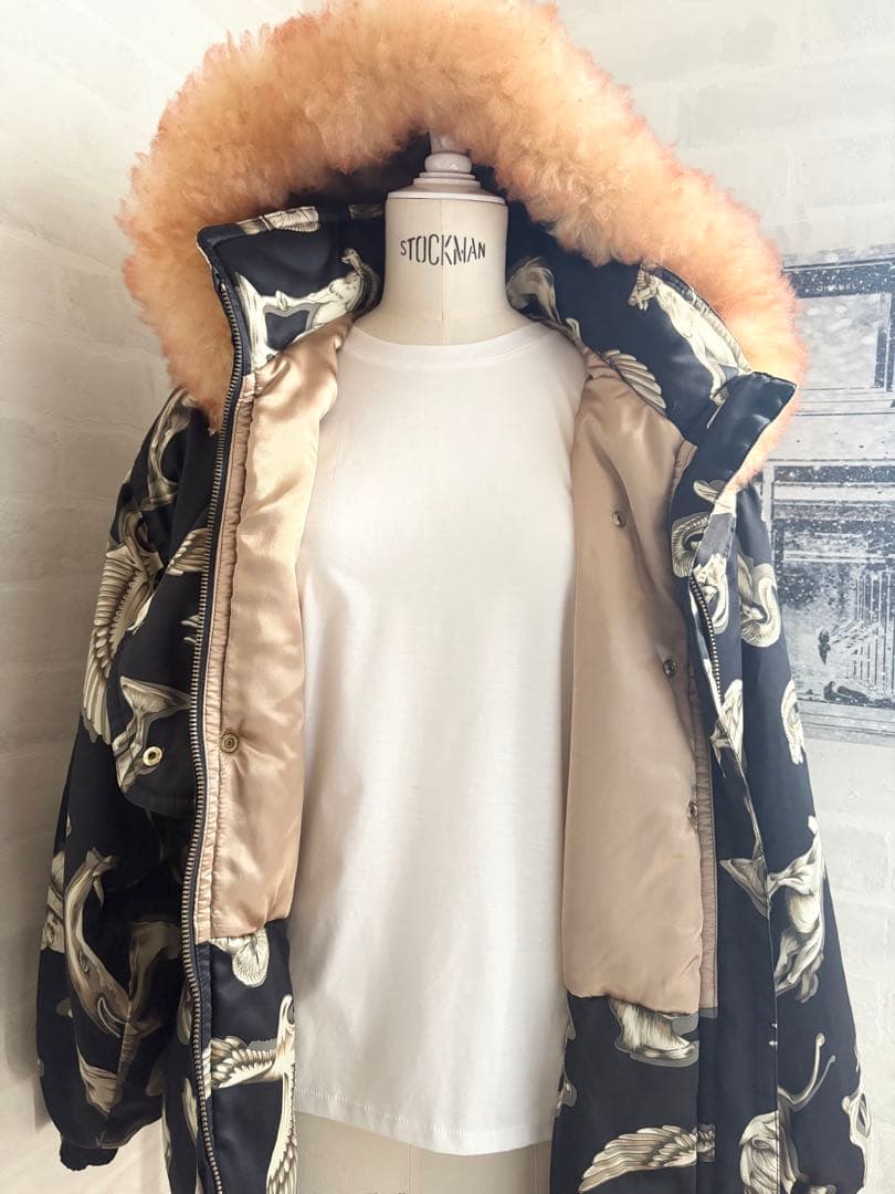 ケンショウアベ ムートンファー 中綿コート スキーウェア 山羊 2025年