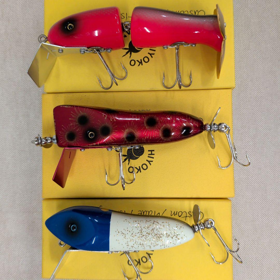 HIYOKOBRAND トップ ルアー 3個セット ヒヨコブランド　ハンドメイド 道楽 クランカーベイト ヒヨコブランド ぞうさん トップウォーター