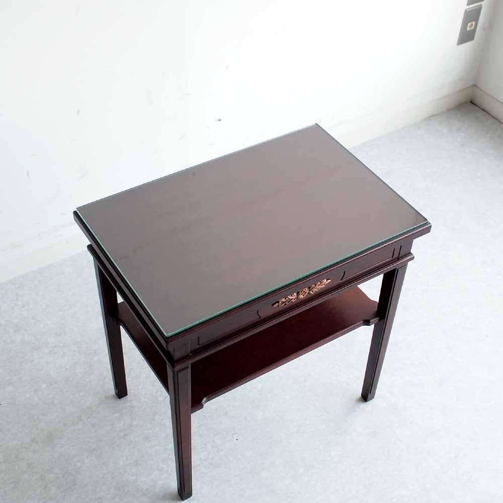 神戸欧風家具 メープル不二屋 マホガニー材 サイドテーブル ZR24470