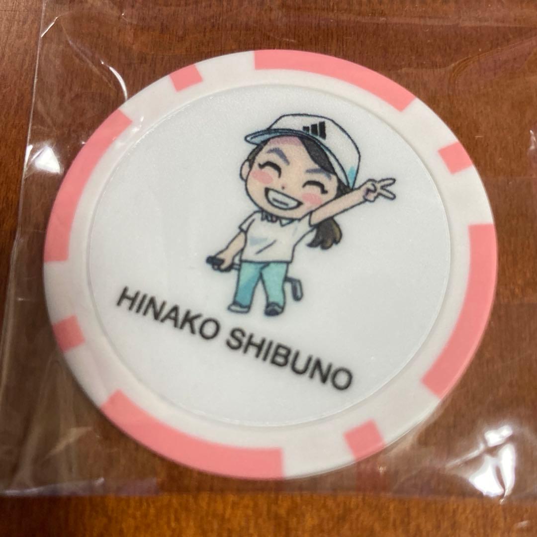 渋野日向子 オリジナル ゴルフマーカー サントリーレディスオープン限定品 渋野日向子の似顔絵マーカーが新登場 「しぶのとお揃いにしませんか