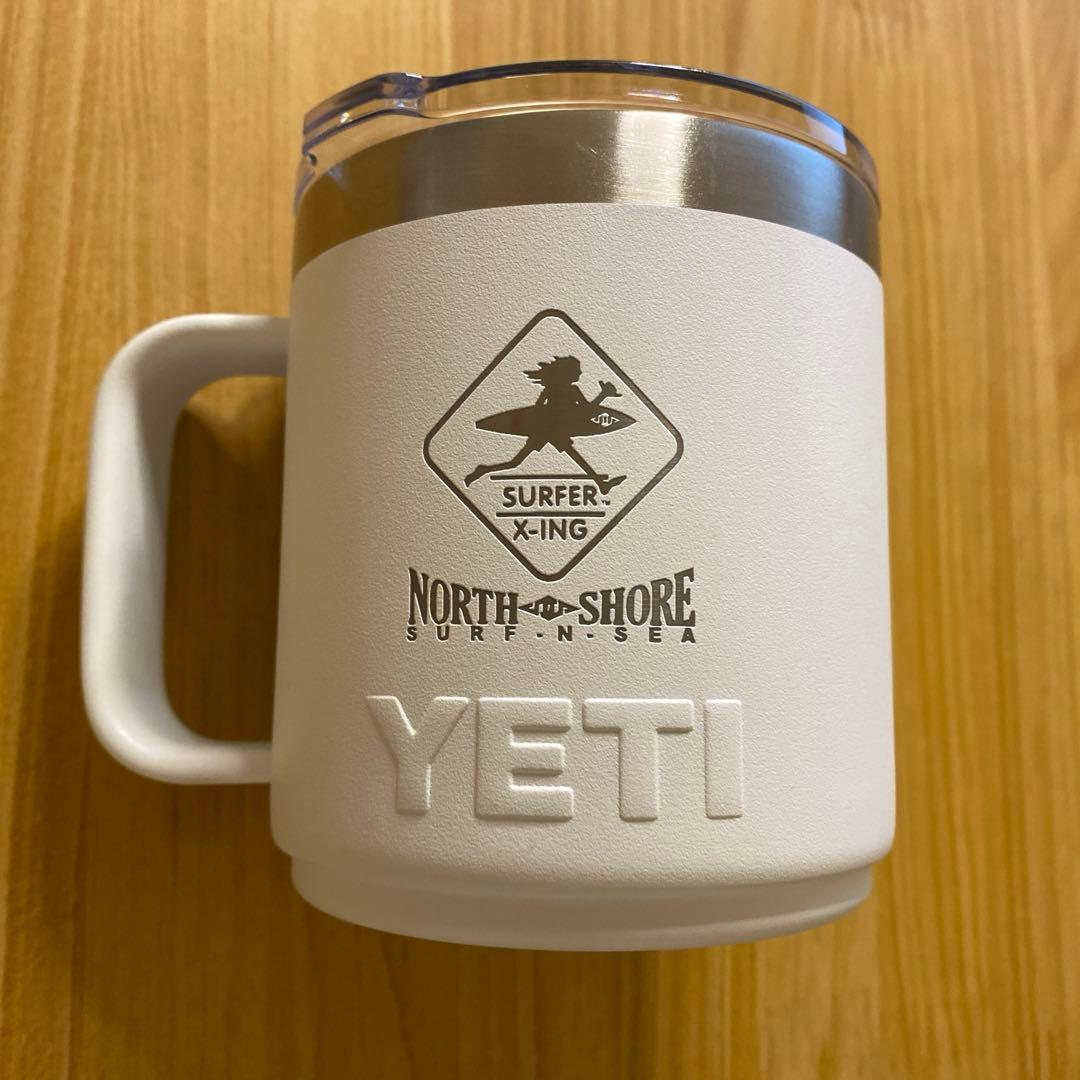【超レア】YETI（イエティ） サーフアンドシー ステンレスマグカップ　白 YETI(イエティ) R. 10 oz STACKABLE MUG(ランブラー10ozスタッカブル