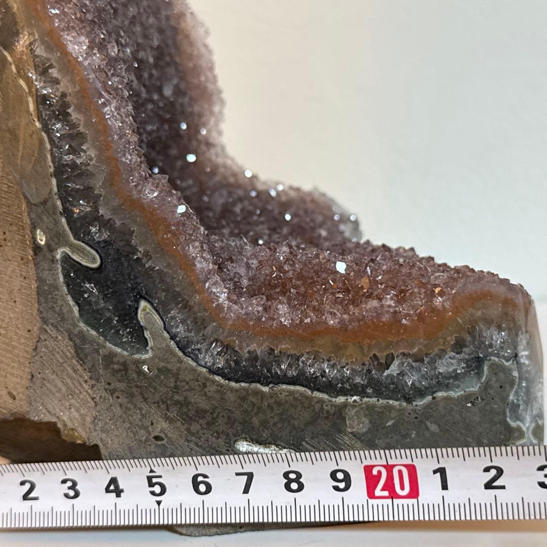 2.2kg ピンクアメジスト キラキラ ドーム 置物 天然石 紫水晶