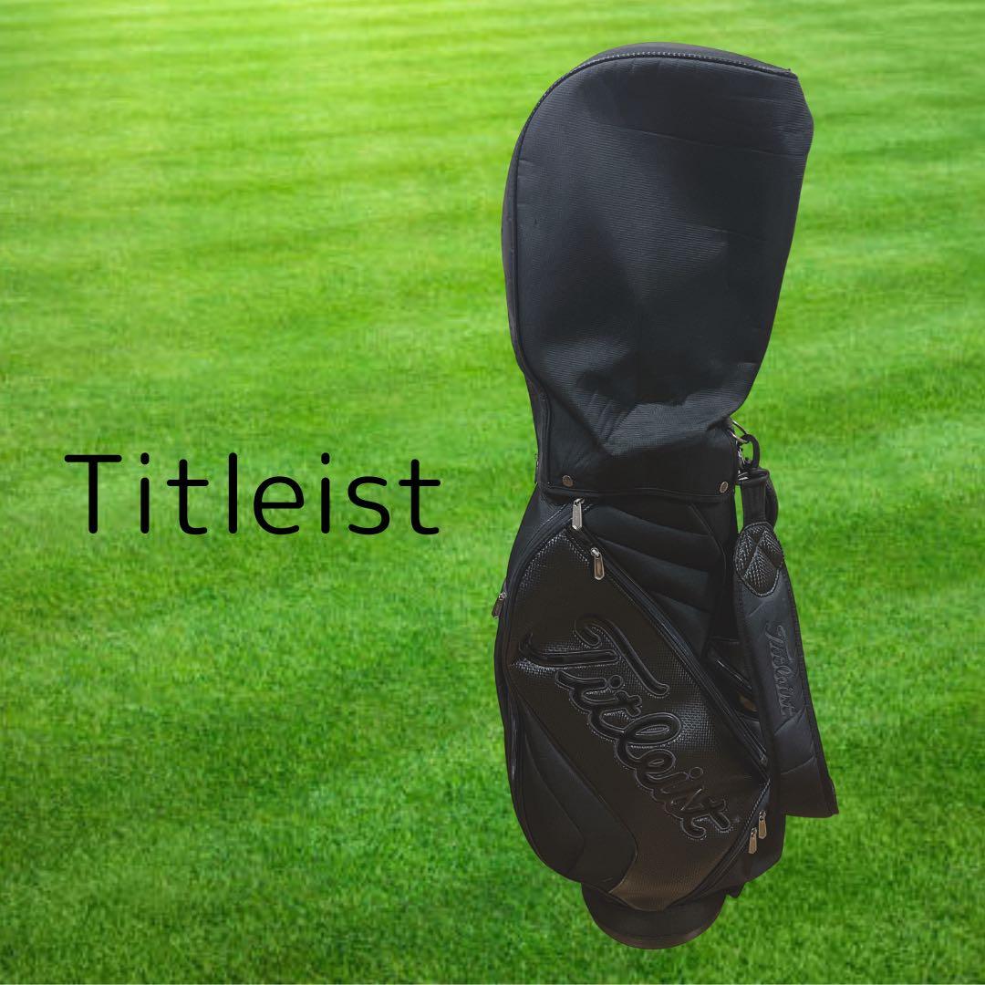 K253 Titleist タイトリスト ブラック キャディバッグ Titleist（タイトリスト） ツアー キャディバッグ : GDOゴルフショップ