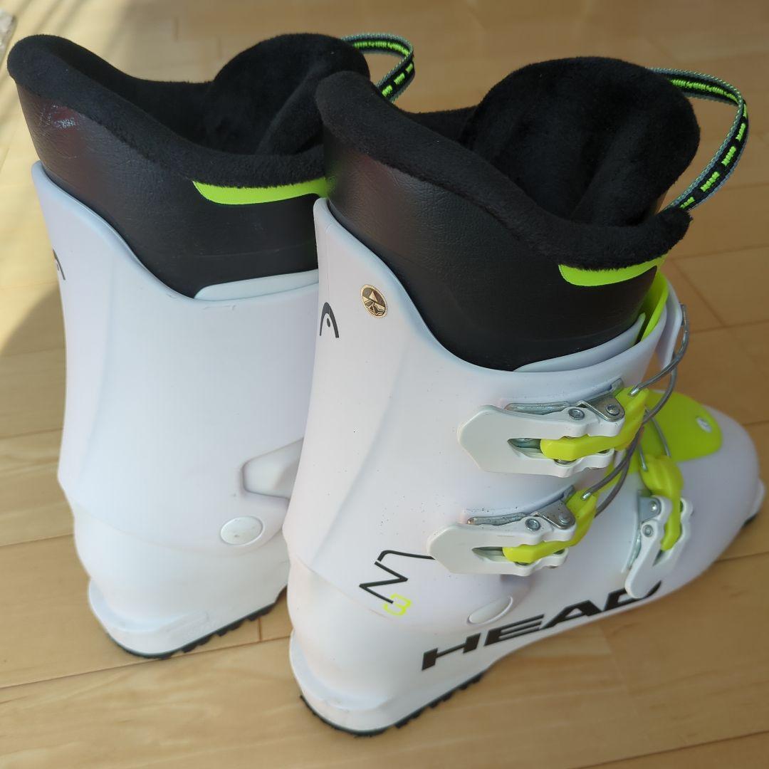 HEAD Z3 ジュニア用スキー靴 ホワイト/イエロー HEAD製の子ども用