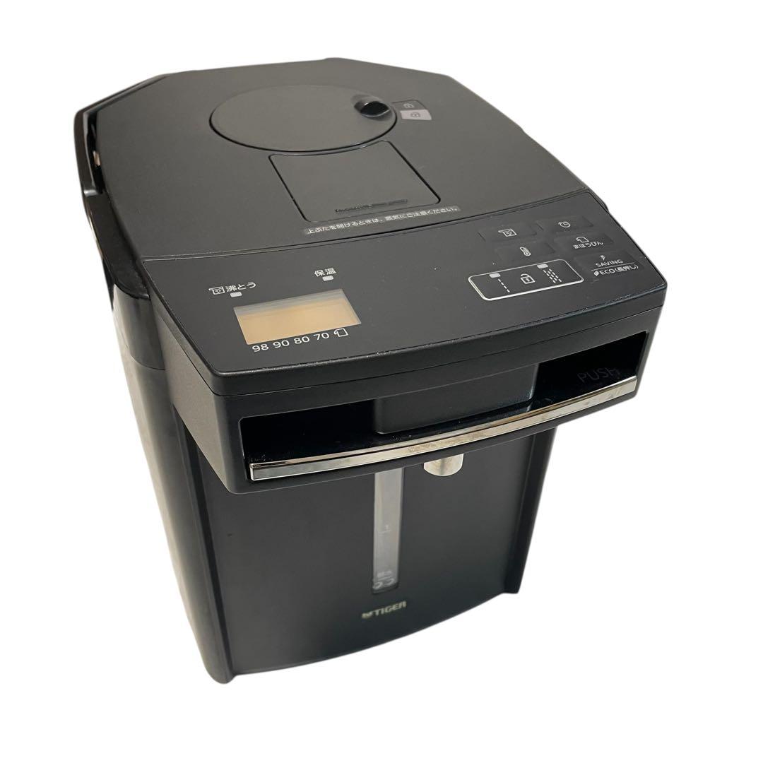 【美品】 PIM-G220K 2023年製 タイガー蒸気レス VE電気まほうびん タイガー 蒸気レス VE電気ポット 2.2L アーバンブラック PIM-H220 KE