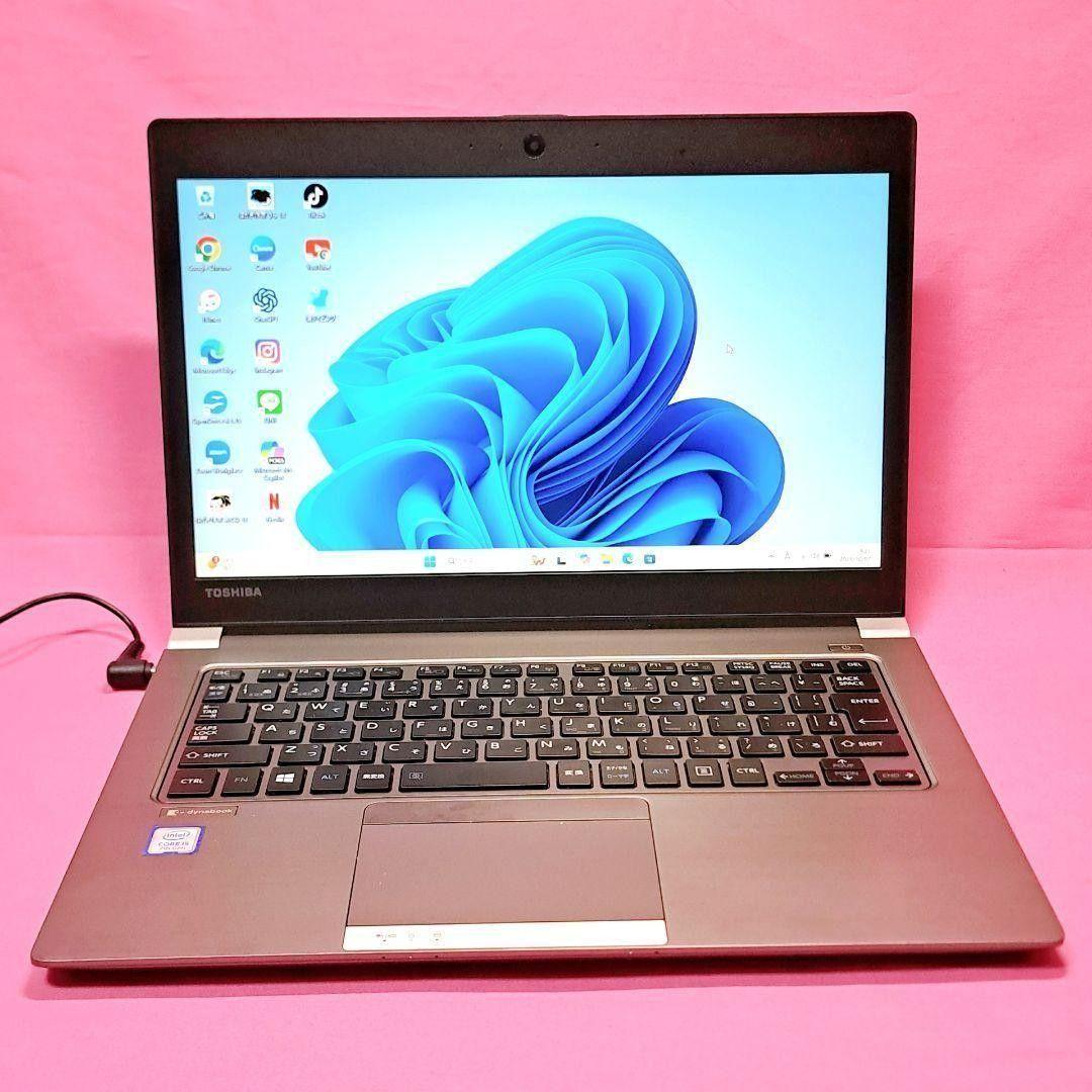 G68 東芝コンパクトノートパソコン 第7世代i5/SSD Windows11