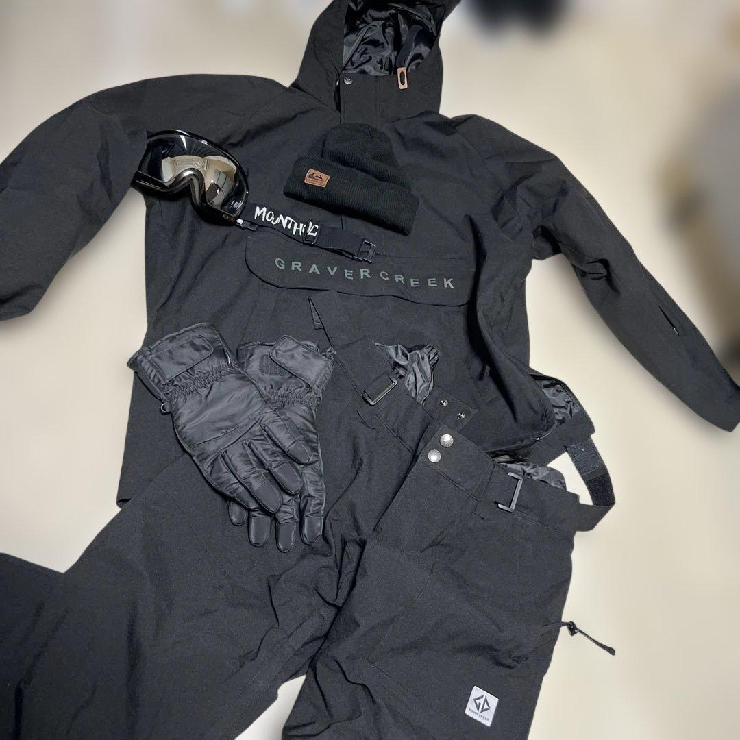 GRAVER CREEK スノーボードウェアセット付属品付き グラバークリーク(GRAVER CREEK) スノーボードウェア 上下セット