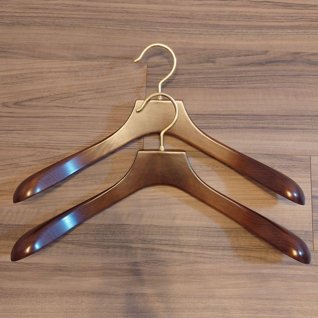 美品 ナカタハンガー AUT-05N マーズブラウン 2本セット NAKATA HANGER（ナカタハンガー） AUT-05N/メンズジャケットハンガー