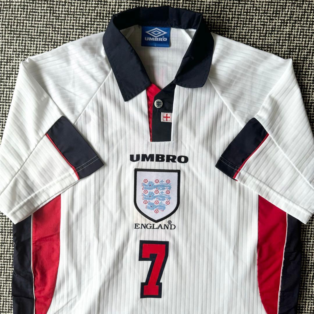 当時物／正規品】デビッド・ベッカム ＃7 イングランド代表 98W杯