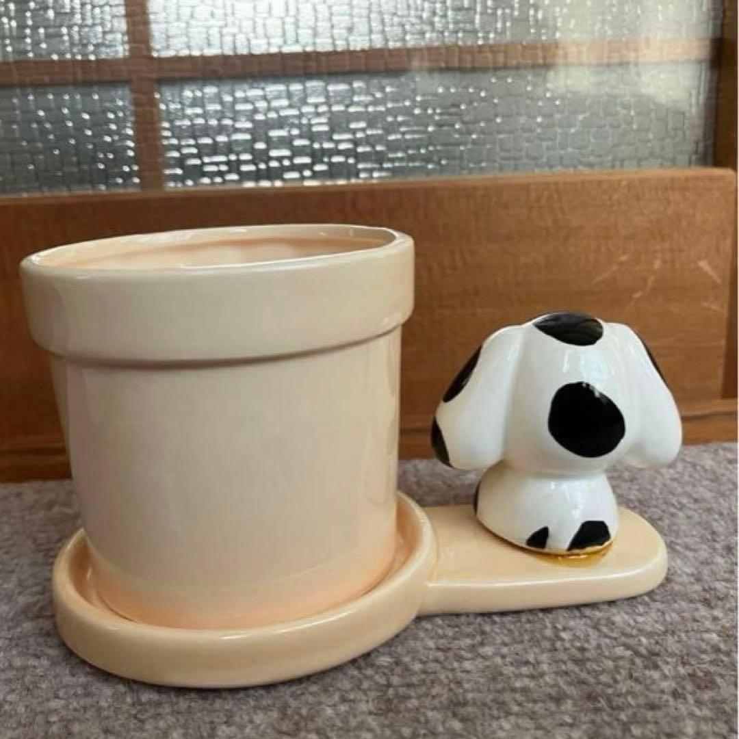 miffy ミッフィー 犬の形の陶器植木鉢と受け皿プランター - メルカリ