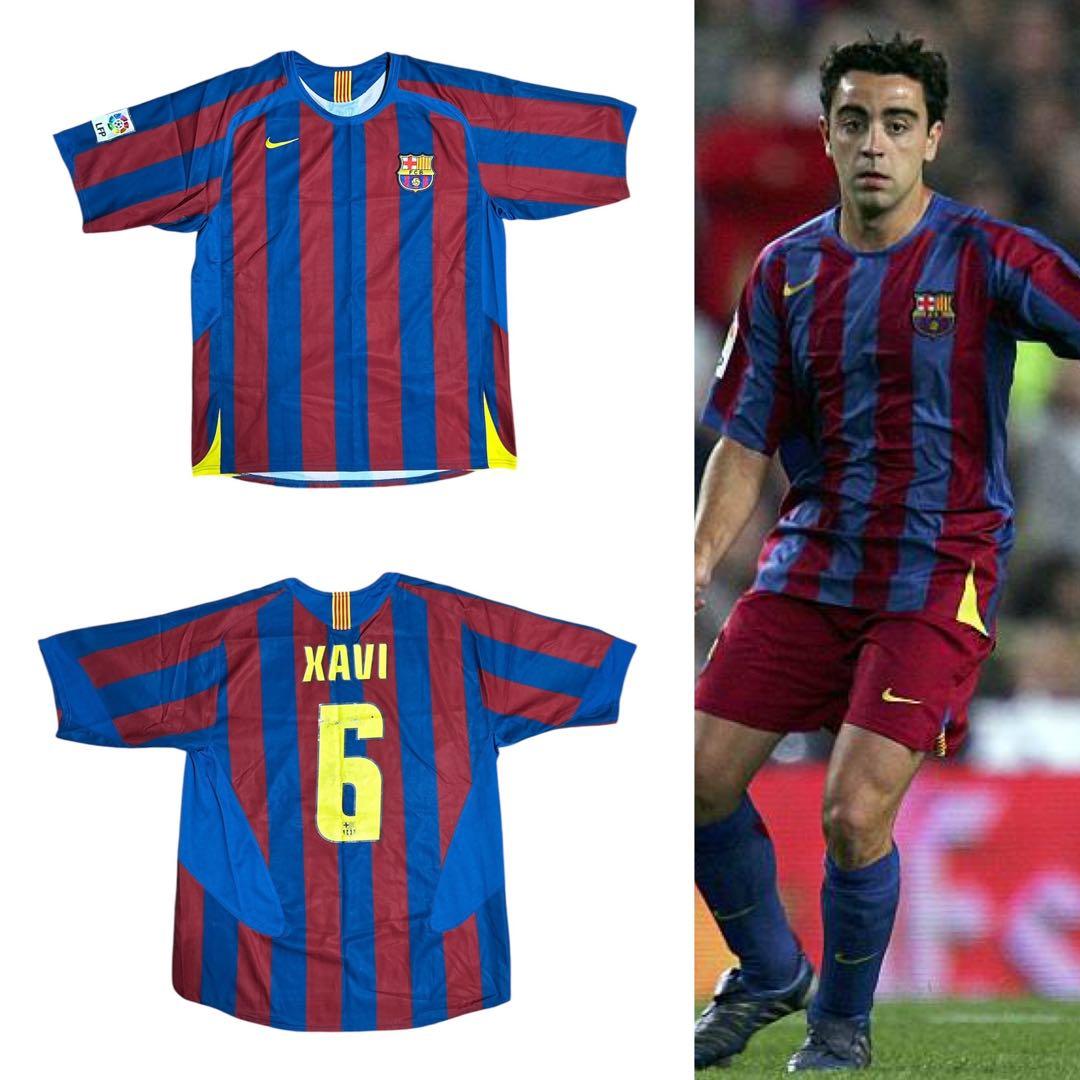 NIKE 05-06 バルセロナ H ユニフォーム #6 シャビ エルナンデス - メルカリ