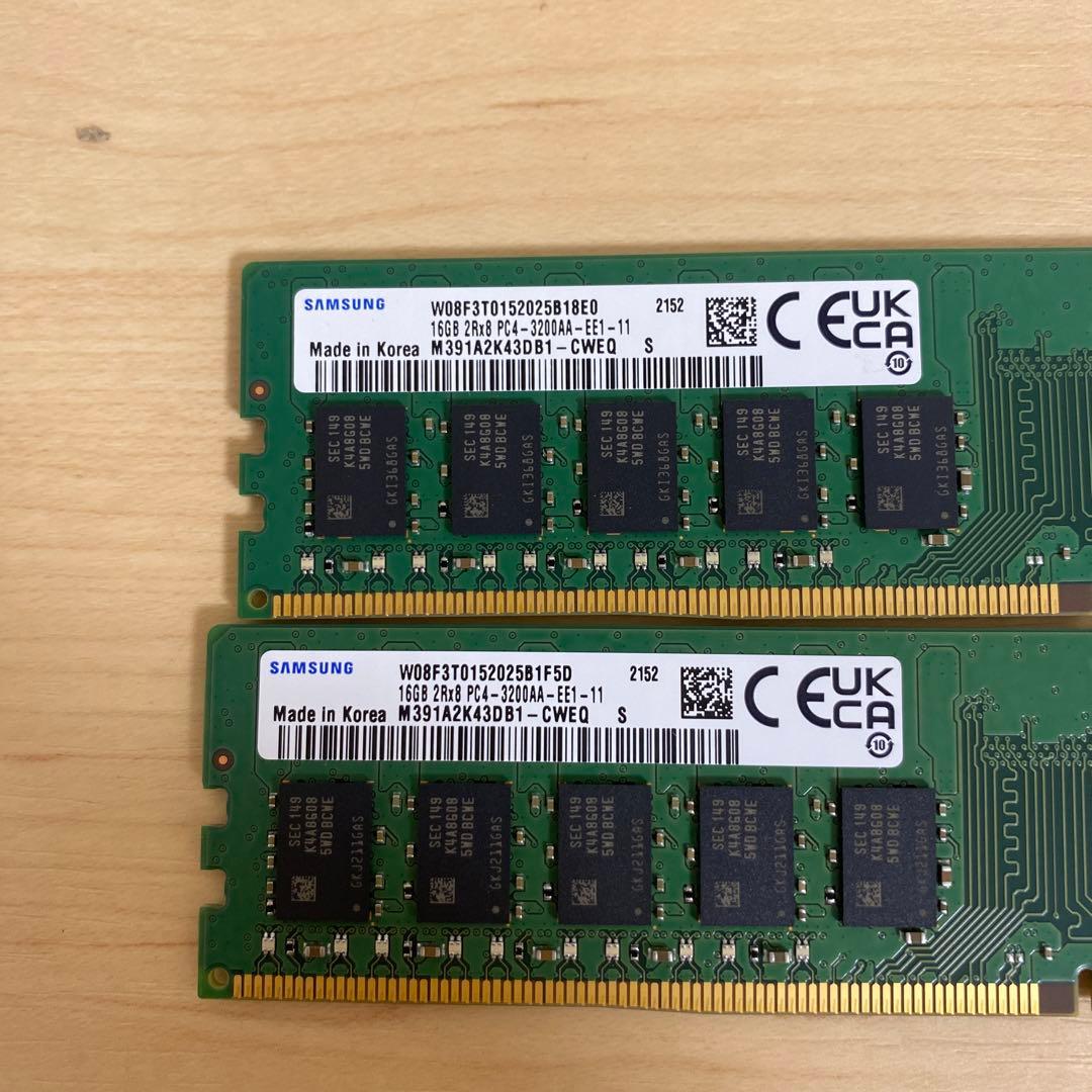 m*o様 メモリー 16GB 2Rx8 PC4-3200AA-EE1-11 /2 - メルカリ