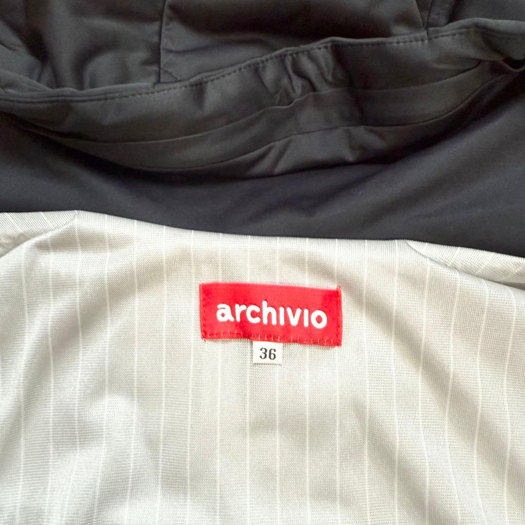 未使用 タグ付】 アルチビオ 中綿 ワンピース ベスト ジレ ブラック36