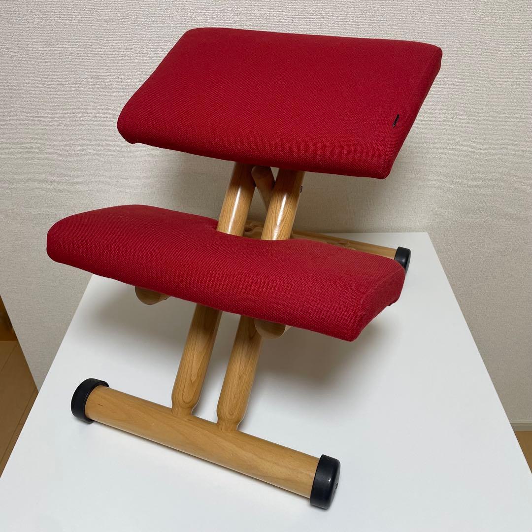 Stokke／Varier】バランスチェア（レッド） ストッケ／バリエール