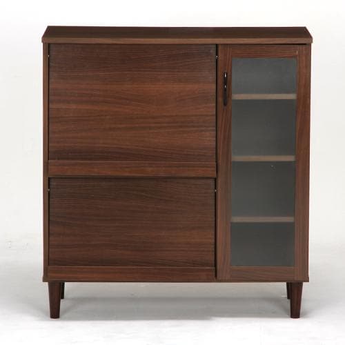 《新品・送料無料》アルト キッチンキャビネット 幅90cm ダークブラウン