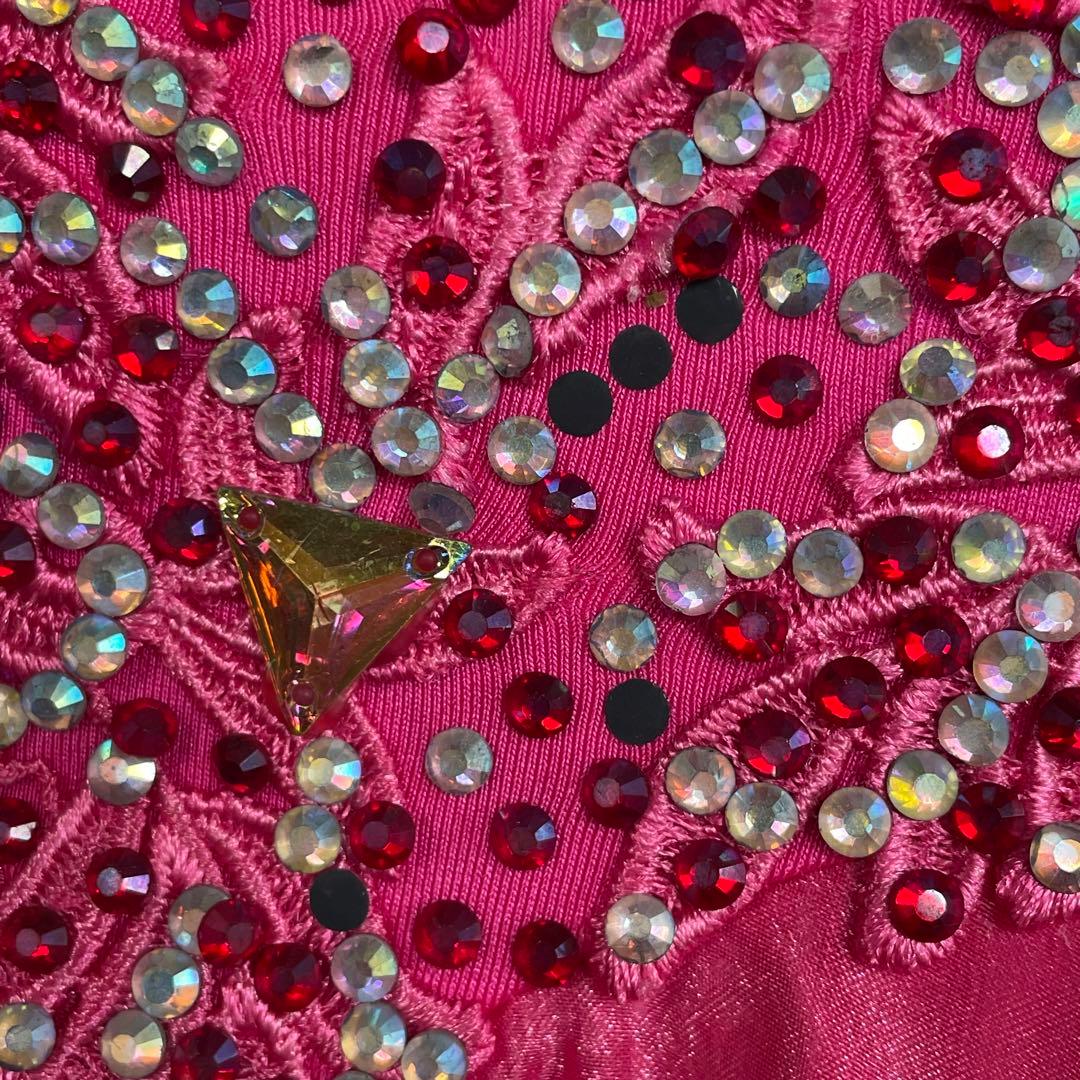 社交ダンス ラテンダンス ドレス衣装 ロング ピンク S1119 - メルカリ