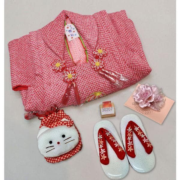 七五三 三歳 女児 正絹 総絞り 被布着物セット 夢想 NO30207 - メルカリ