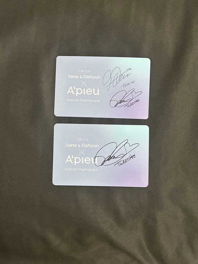 TWICE ダヒョン サナ サインカード 2枚セット - メルカリ
