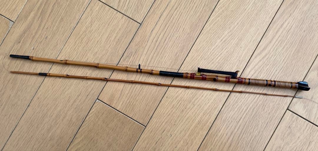 江戸和竿 実釣未使用・完品 ハゼ用水雷竿 東作一門 寿代作 2継 93cm