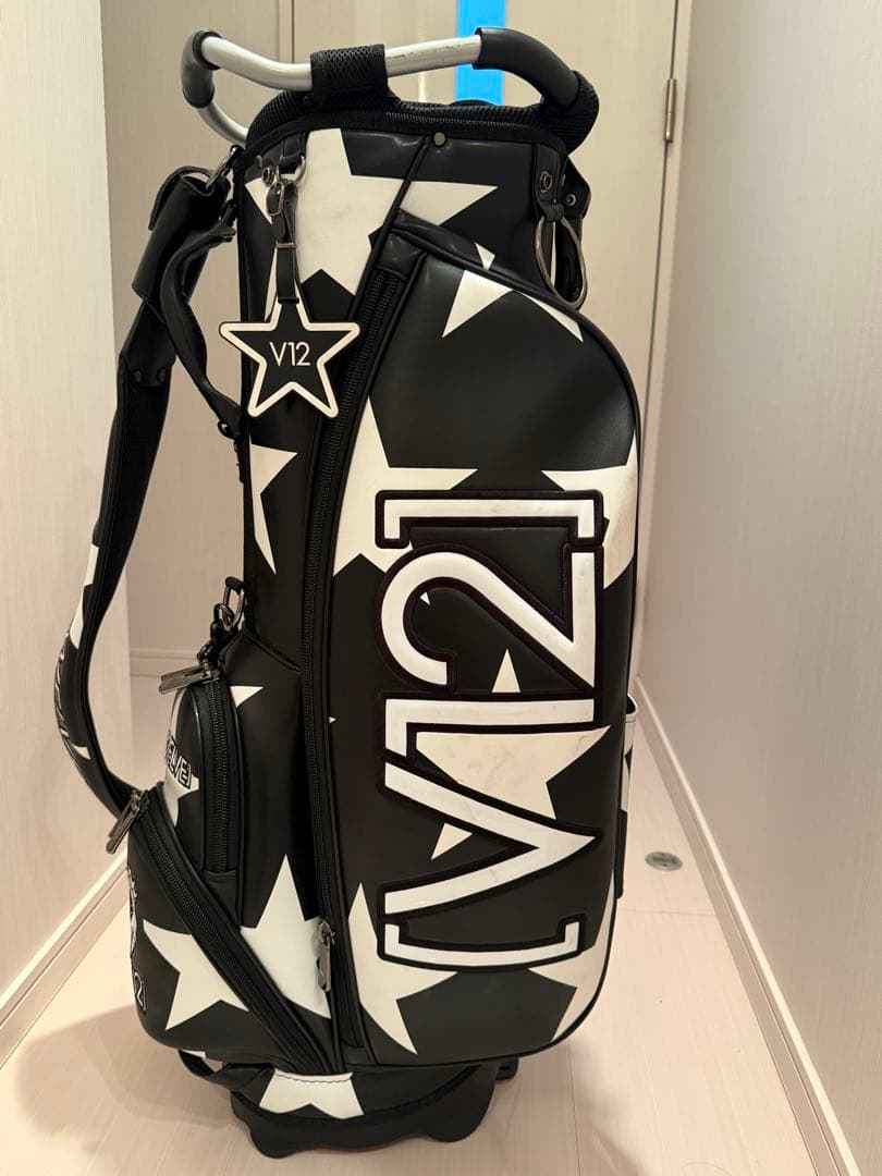 V12 キャディバッグ スター柄 ブラック/ホワイト - メルカリ