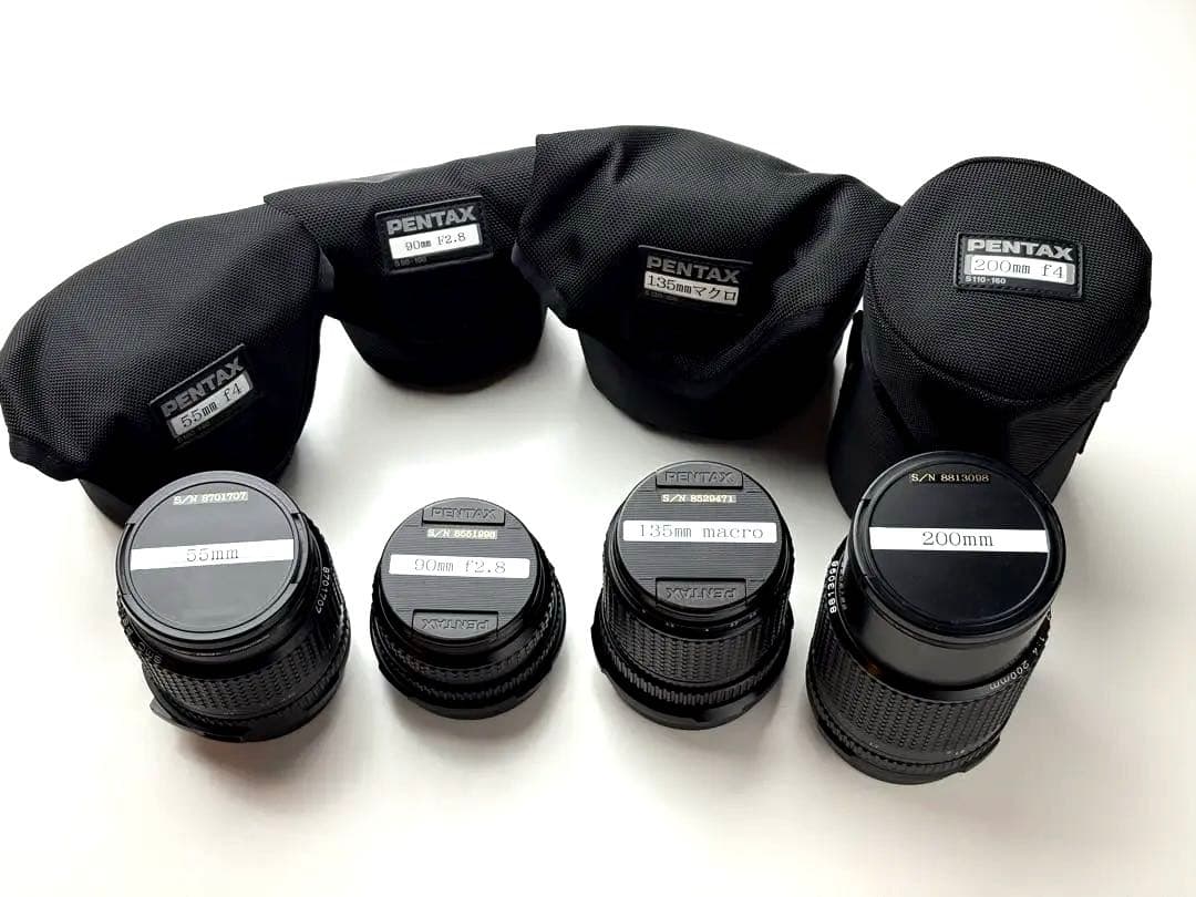 PENTAX ペンタックス 67 レンズセット 55、90、135、200mm 安い 価格テレビ・オーディオ・カメラ - PENTAX ペンタックス 67