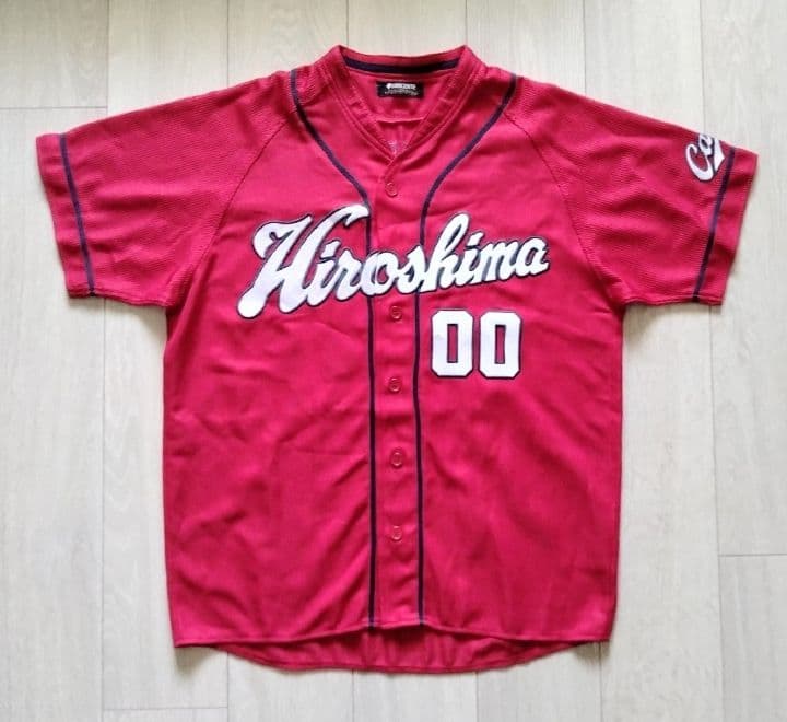 レア】広島 カープ 中東 ハイクオリティ ビジター ユニフォーム