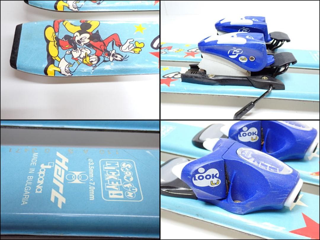 CD893 Hart ハート ミッキー 子供用 スキー板 110cm Look - メルカリ