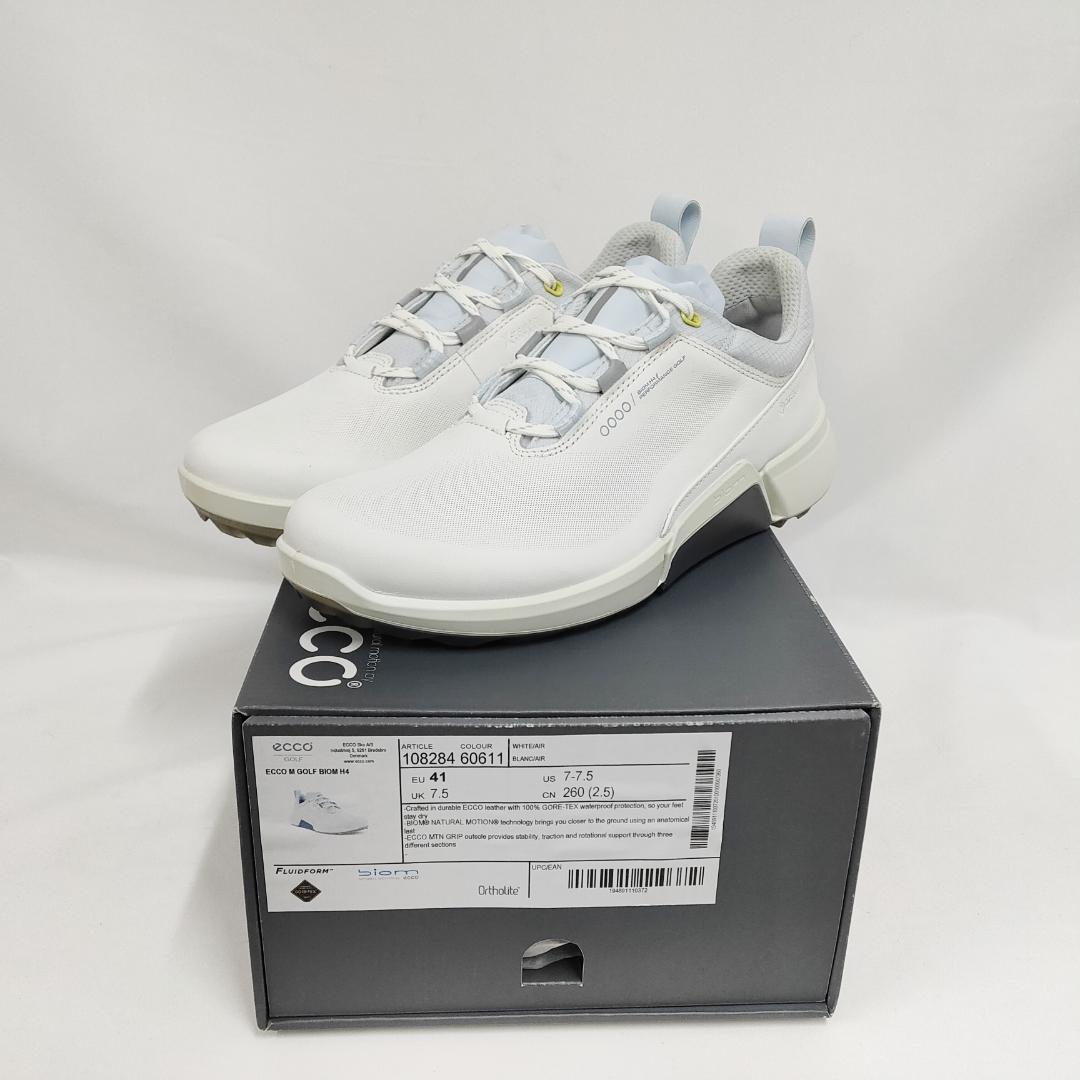 ○☆新品 未使用 ECCO GOLF バイオム H4 ゴアテックスゴルフシューズ