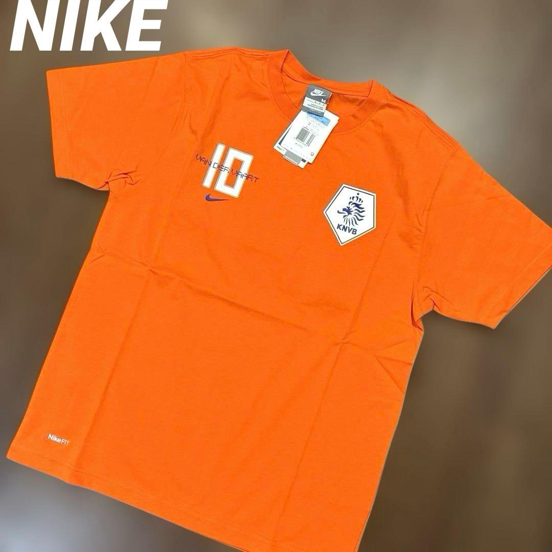 海外サッカー】NIKE製 オランダ代表 シャツ オレンジM 新品未使用タグ