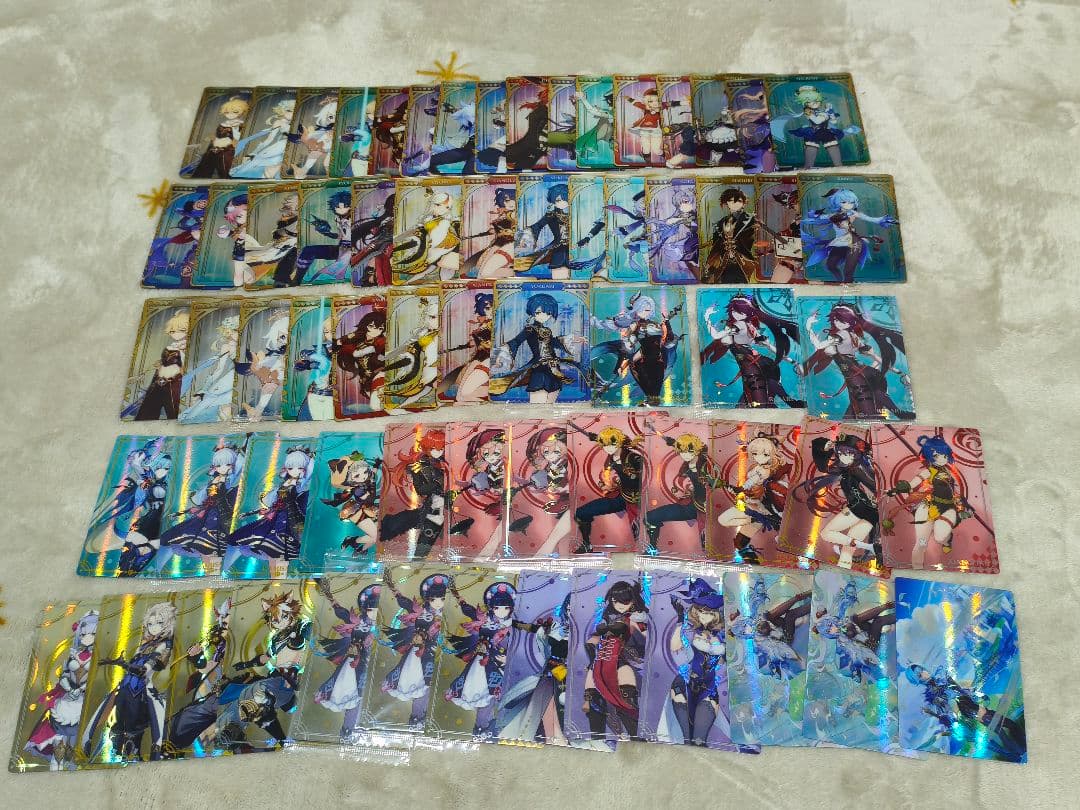 原神 メタル＆ウエハースカード まとめ売り 67点セット - メルカリ