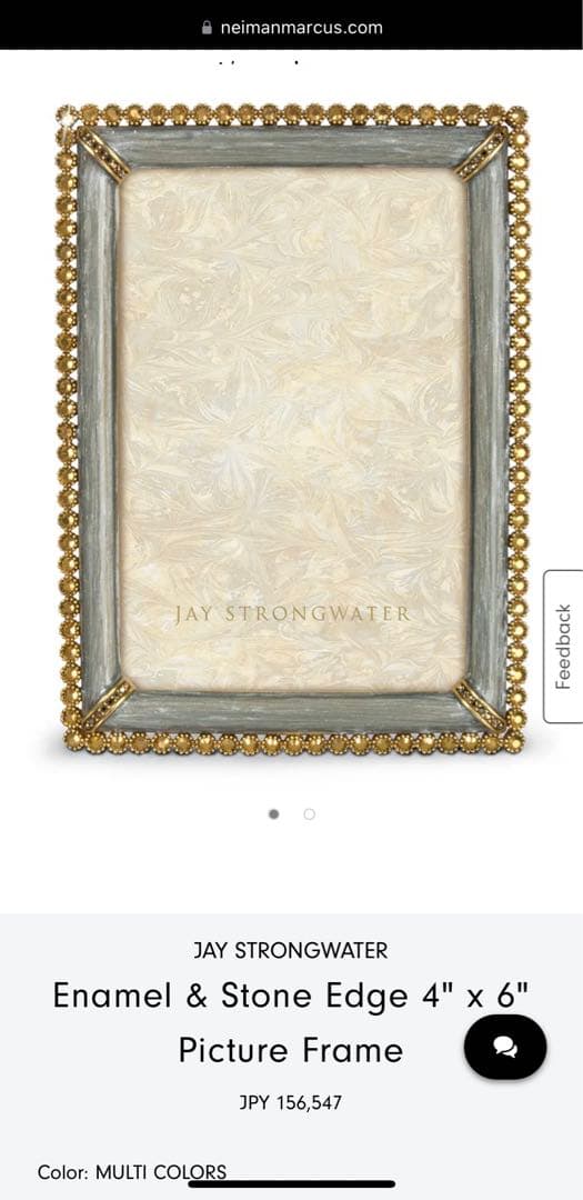 フォトフレーム JAY STRONGWATER PHOTO FRAME Amazon.com - Jay Strongwater Emery Bejeweled 4x6 Picture Frame
