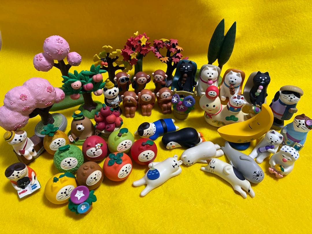 コンコンブル　三猿　ポジティブ三猿　イチョウ　もみじ　朝顔　その他 コンコンブル 三猿 ポジティブ三猿 イチョウ もみじ 朝顔等 38点＋