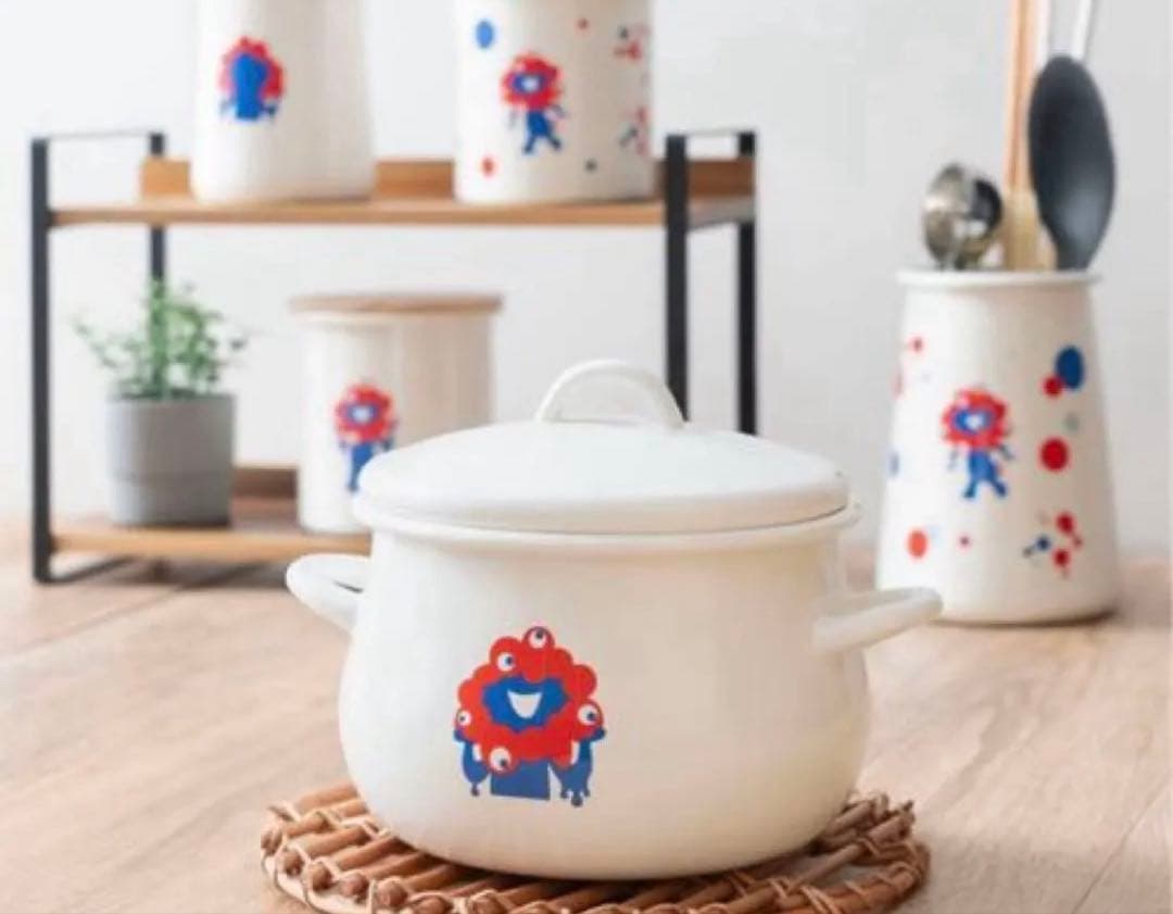 新品】EXPO2025 ミャクミャク ホーロー 両手鍋16cm シンプル 万博