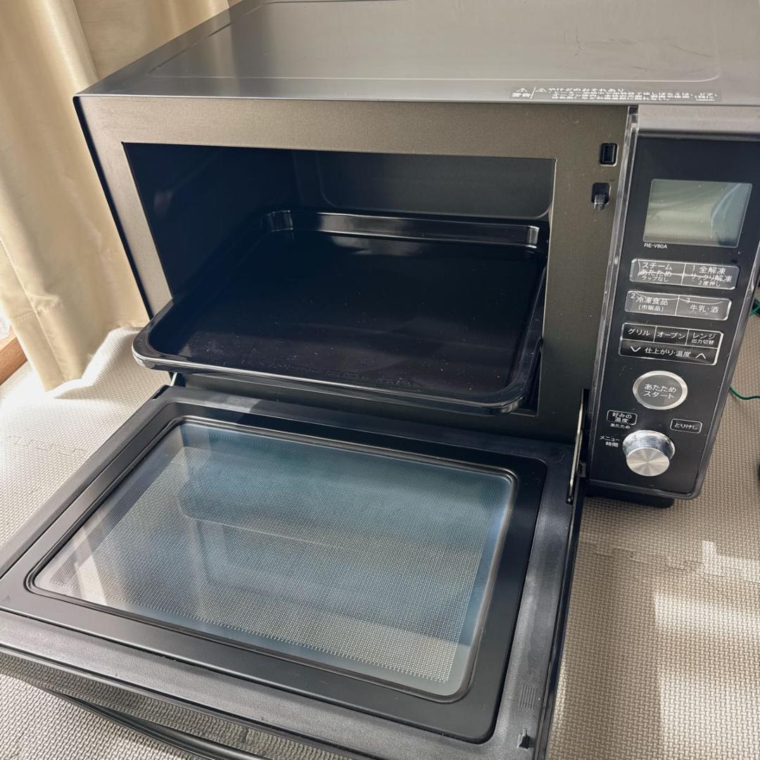SHARP RE-V80A-B 2017年製 オーブンレンジ 美品 - メルカリ