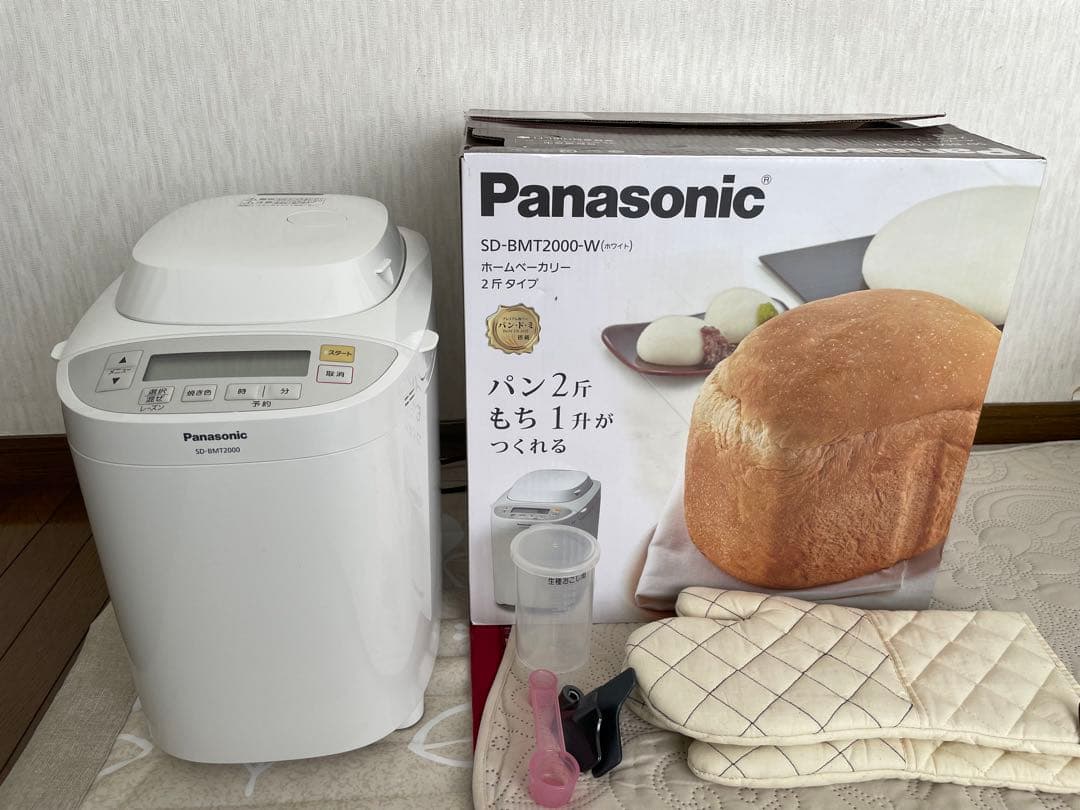 22年製　パナソニック ホームベーカリー SD-BMT2000-W Amazon.co.jp: パナソニック ホームベーカリー パン焼き器 2斤 40