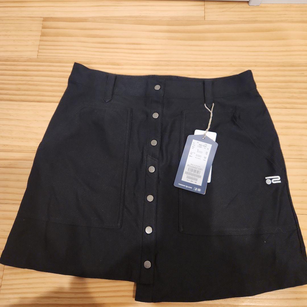 新品.未使用】 ロサーセン レディースゴルフスカート 黒 Lサイズ