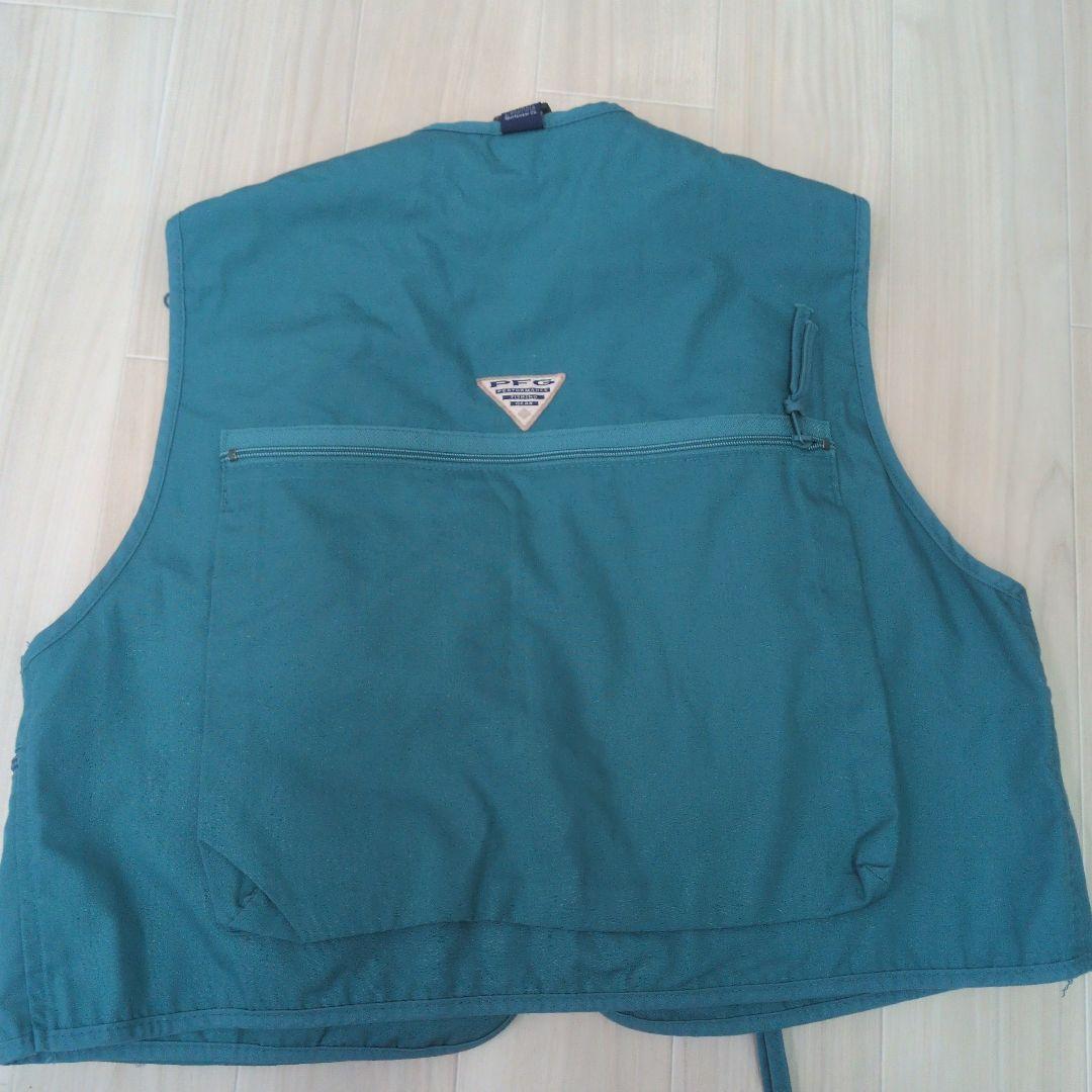 希少 Columbia フィッシングベスト L グリーン - メルカリ